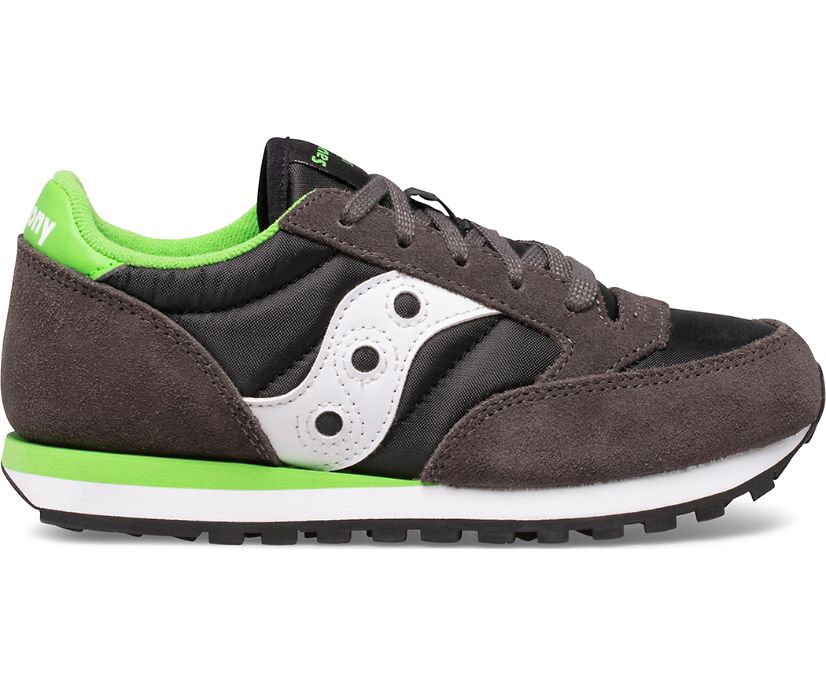 Gyerek Saucony Jazz Original Tornacipő Szürke Fekete Zöld | HU 019LIS